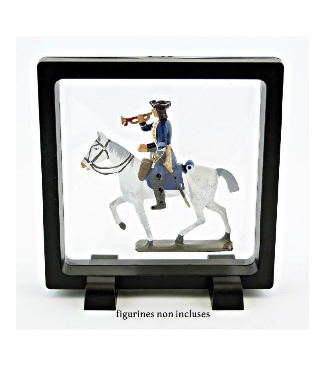 présentoir, effet suspendu, noir 11x11 cm