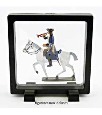 présentoir, effet suspendu, noir 11x11 cm