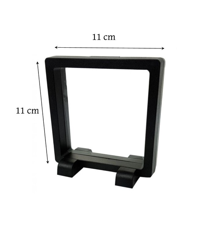 présentoir, effet suspendu, noir 11x11 cm