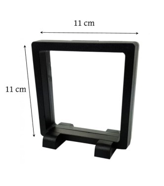 présentoir, effet suspendu, noir 11x11 cm