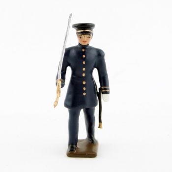 officier des fusiliers marins, capote bleu horizon