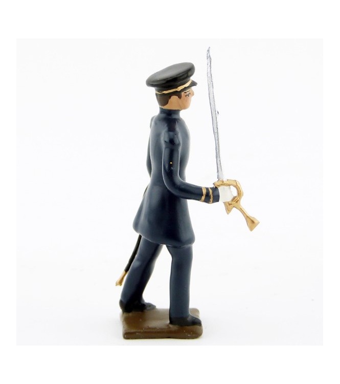 officier des fusiliers marins, capote bleu horizon