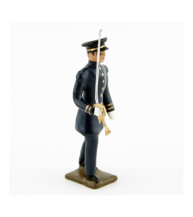 officier des fusiliers marins, capote bleu horizon