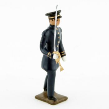 officier des fusiliers marins, capote bleu horizon