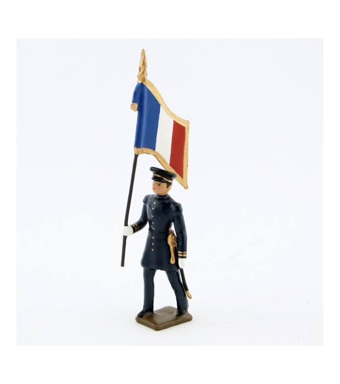 drapeau des fusiliers marins, capote bleu horizon