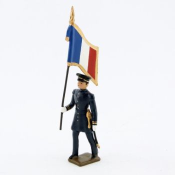 drapeau des fusiliers marins, capote bleu horizon