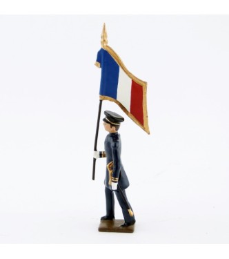 drapeau des fusiliers marins, capote bleu horizon