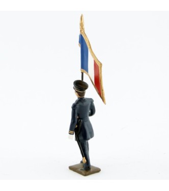 drapeau des fusiliers marins, capote bleu horizon