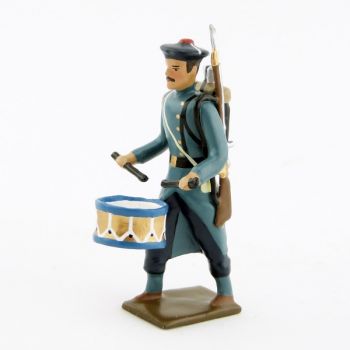 tambour des fusiliers marins, capote bleu horizon