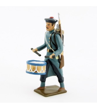 tambour des fusiliers marins, capote bleu horizon