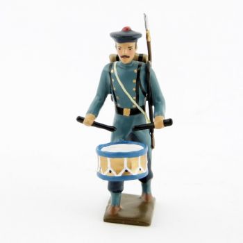 tambour des fusiliers marins, capote bleu horizon