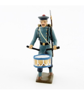 tambour des fusiliers marins, capote bleu horizon