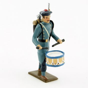 tambour des fusiliers marins, capote bleu horizon