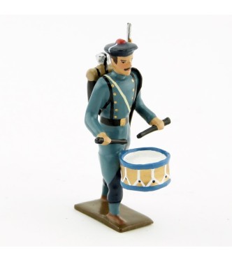 tambour des fusiliers marins, capote bleu horizon