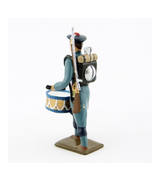 tambour des fusiliers marins, capote bleu horizon