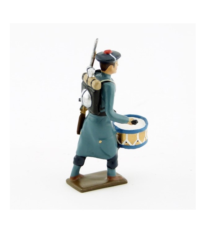 tambour des fusiliers marins, capote bleu horizon