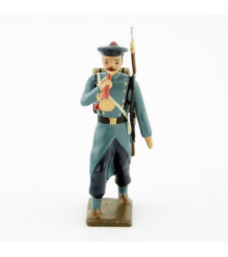 clairon des fusiliers marins, capote bleu horizon