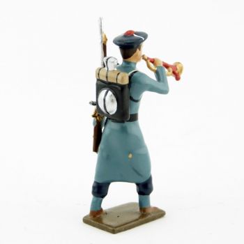 clairon des fusiliers marins, capote bleu horizon