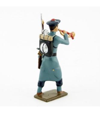 clairon des fusiliers marins, capote bleu horizon