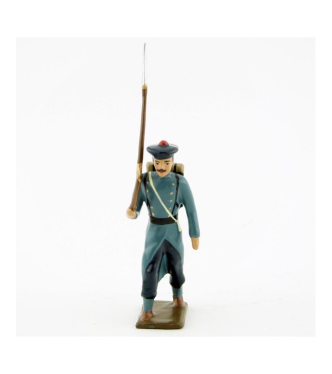 fantassin des fusiliers marins, capote bleu horizon