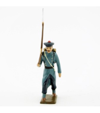 fantassin des fusiliers marins, capote bleu horizon