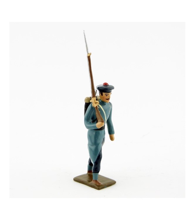 fantassin des fusiliers marins, capote bleu horizon
