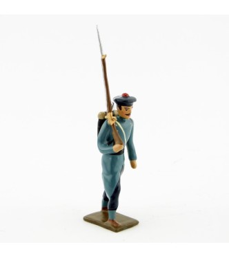 fantassin des fusiliers marins, capote bleu horizon
