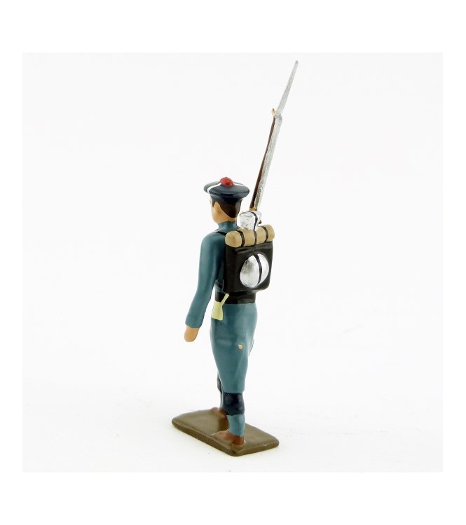 fantassin des fusiliers marins, capote bleu horizon