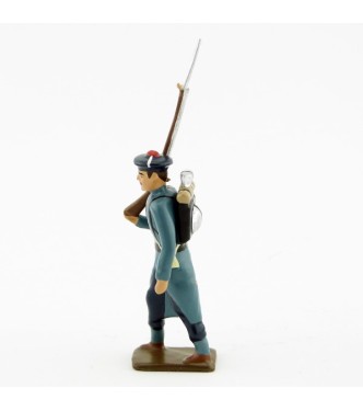 fantassin des fusiliers marins, capote bleu horizon