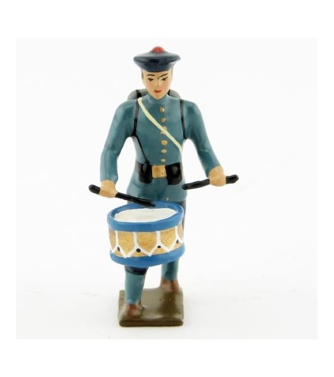 tambour des fusiliers marins, tunique bleu horizon