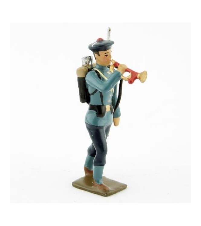 clairon des fusiliers marins, tunique bleu horizon