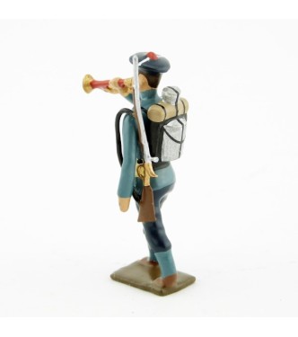 clairon des fusiliers marins, tunique bleu horizon