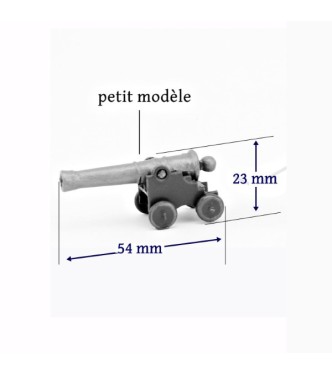 canon de marine (petit modèle), vert et métal