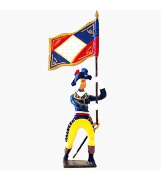 Kellerman (1735-1820), brandissant un drapeau