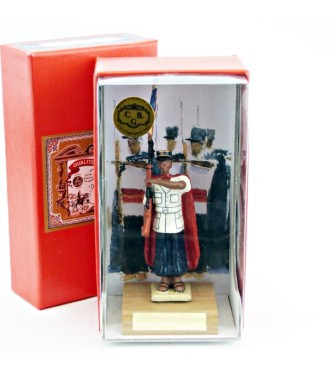 sous-officier porte-fanion en coffret de présentation