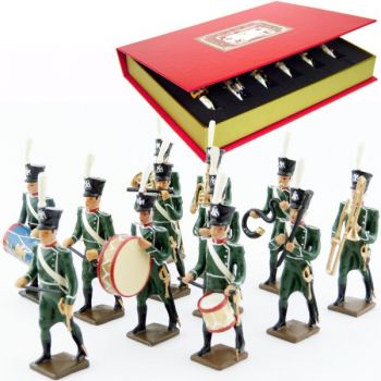 musique des voltigeurs d'infanterie legere (1812), coffret de 12 figurines