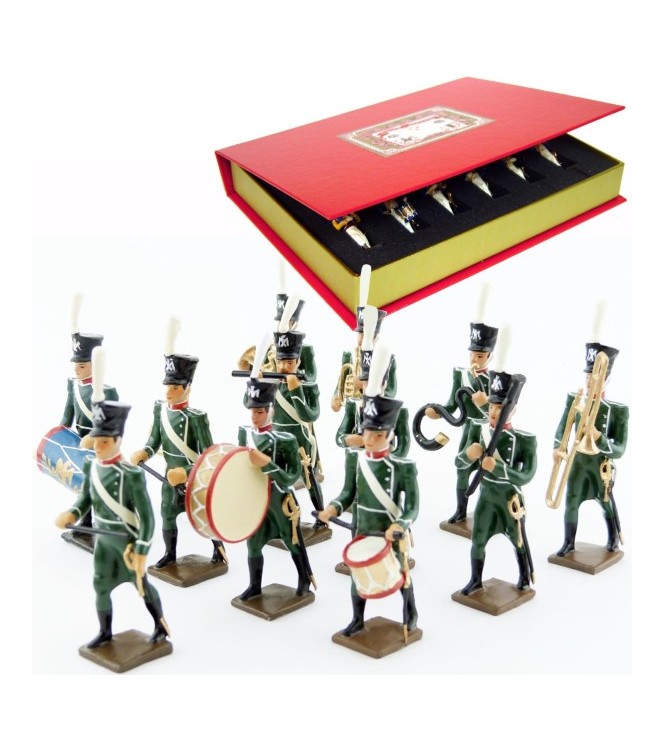 musique des voltigeurs d'infanterie legere (1812), coffret de 12 figurines