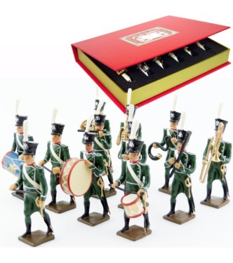 musique des voltigeurs d'infanterie legere (1812), coffret de 12 figurines