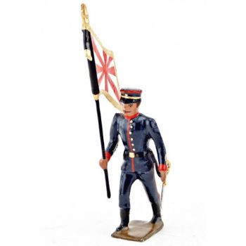 drapeau de l'infanterie japonaise au défilé