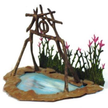 Oasis avec roseaux (Dio l'Afrique)