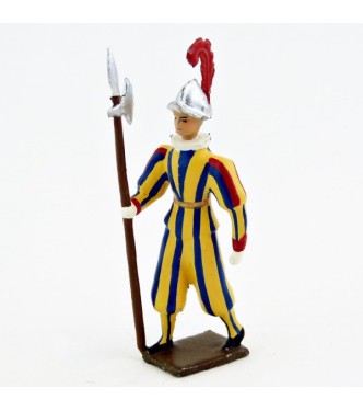 garde suisse du Pape avec hallebarde