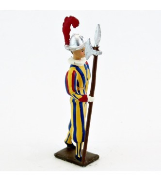 garde suisse du Pape avec hallebarde