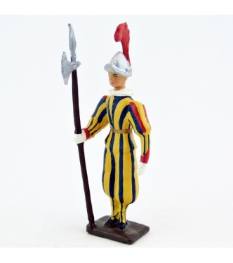 garde suisse du Pape avec hallebarde au fixe