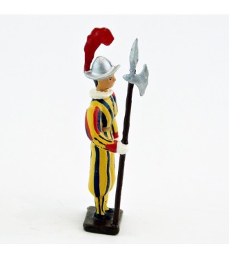 garde suisse du Pape avec hallebarde au fixe