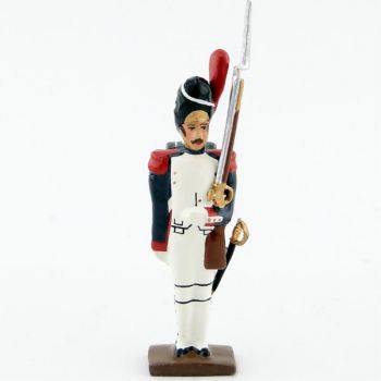fantassin des grenadiers de la garde au fixe (diorama « la veillée d'Austerlitz