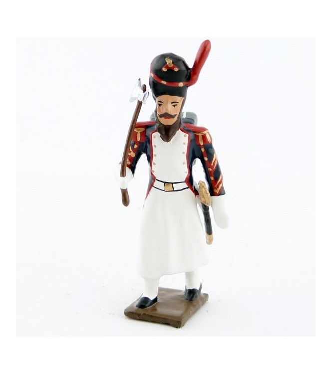 sapeur des grenadiers de la garde (diorama « la veillée d'Austerlitz »)