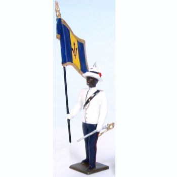 porte-drapeau des Barbades Police Forces
