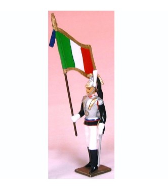 porte-drapeau des Cuirassiers Italiens