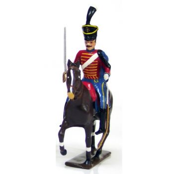 cavalier du 9e régiment de hussards (rouge) (1808)