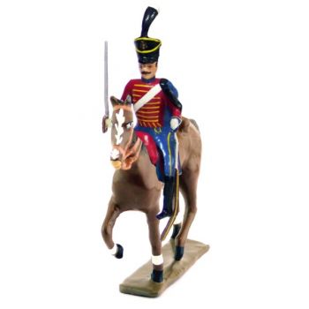 cavalier du 9e régiment de hussards (rouge) (1808)